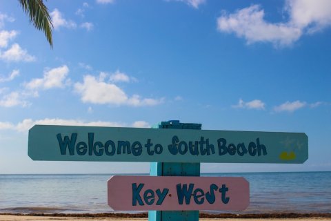 Sign that says Welcome to South Beach Key West