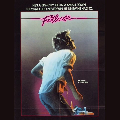 Portion of the Footloose poster - A man dancing