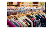 clothing hanging on a rack