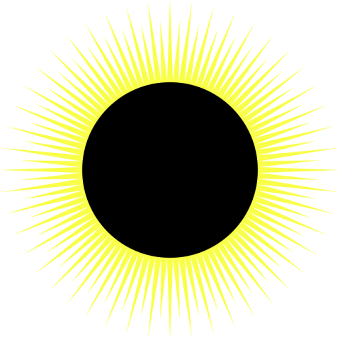 sun covered by a dark circle