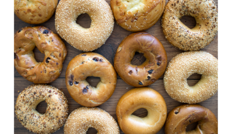 Different kinds of bagels