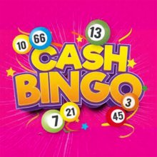 Bingo numbers on hot pink background