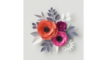 Flowers made out of paper